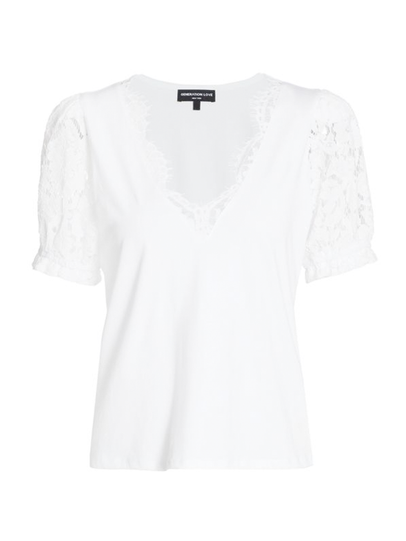 Jess Lace Puff Sleeve Top