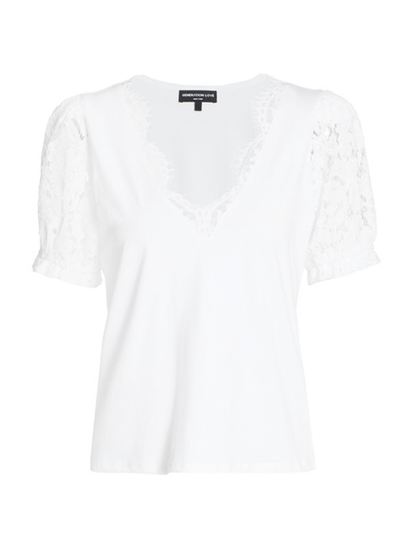 Jess Lace Puff Sleeve Top – M. Sorelle