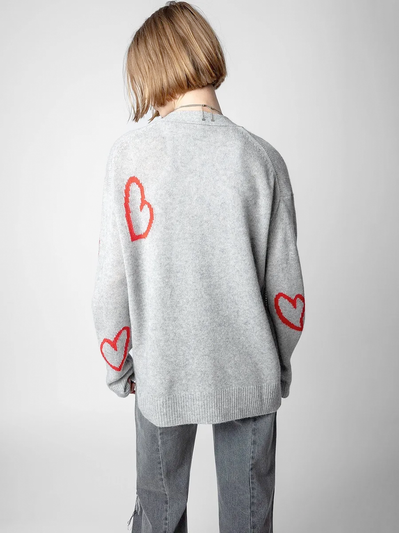 Hearts Cashmere Cardigan