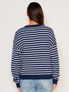 Stripes Lace Up Sweater