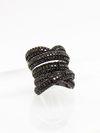 Black Spinel Bundle Ring