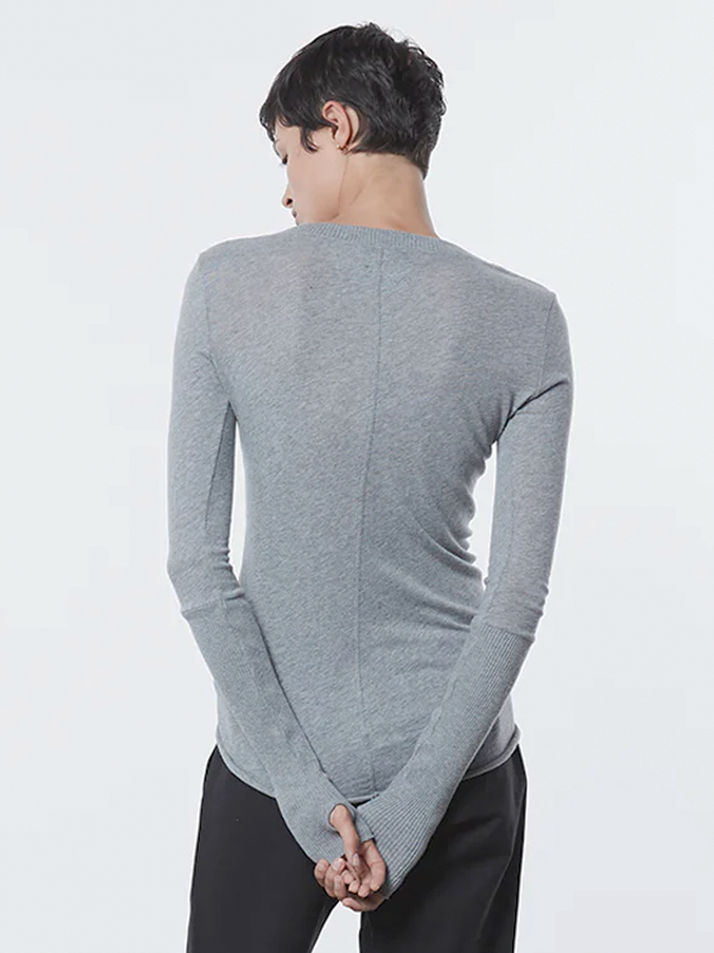 Cuffed Long Sleeve Henley