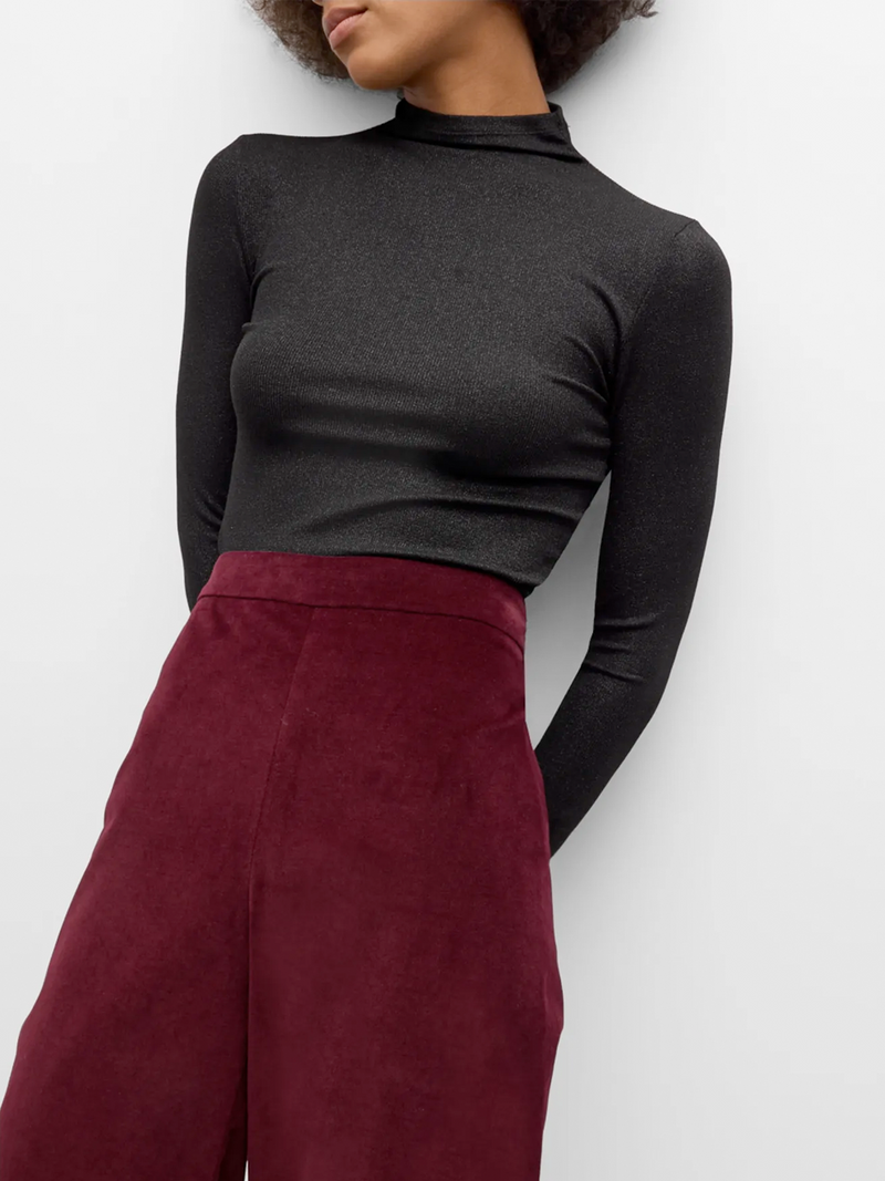 Lurex Turtleneck Top