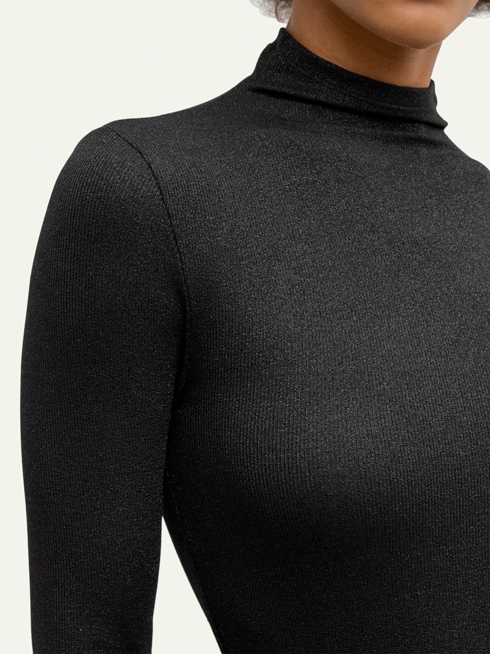 Lurex Turtleneck Top