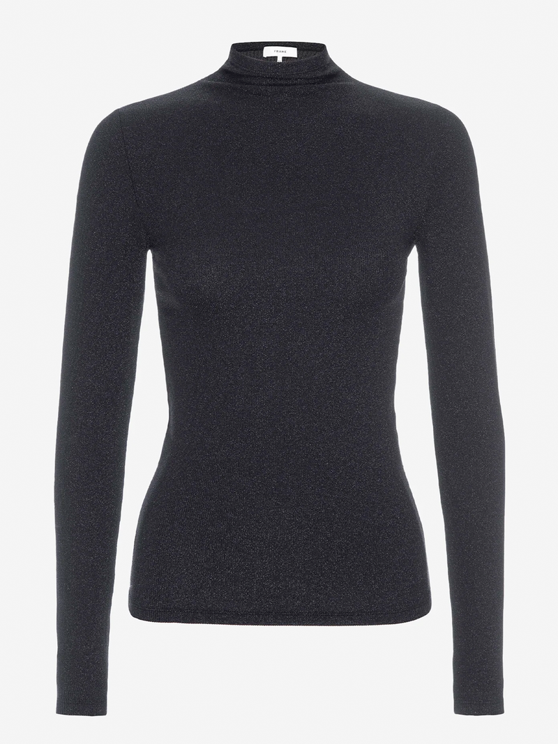 Lurex Turtleneck Top