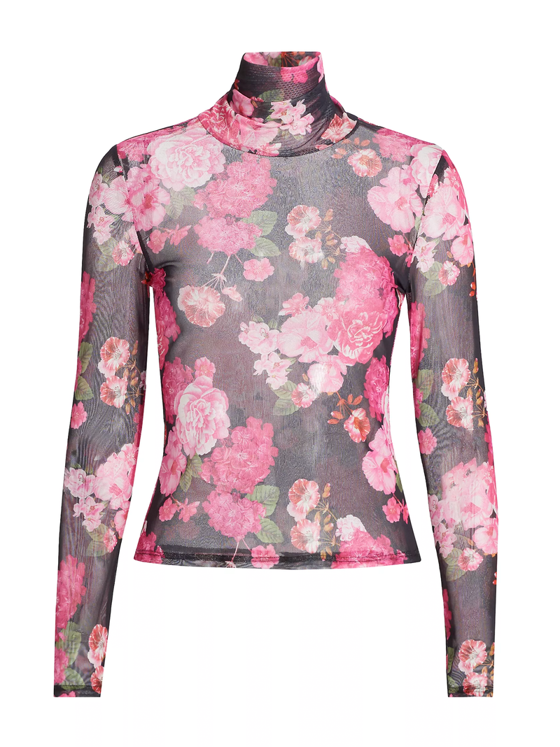 Tyla Floral Mesh Top