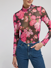 Tyla Floral Mesh Top