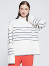 Striped Mock Neck Sweater