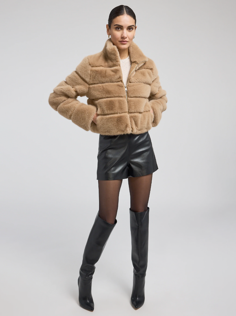 Tala Faux Fur Bomber