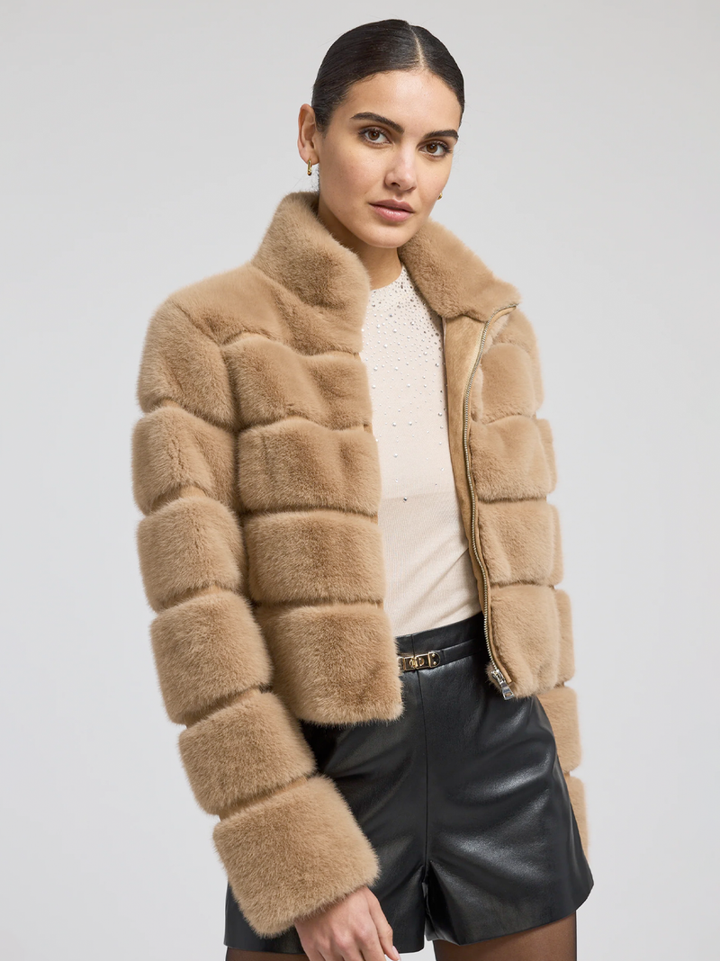 Tala Faux Fur Bomber