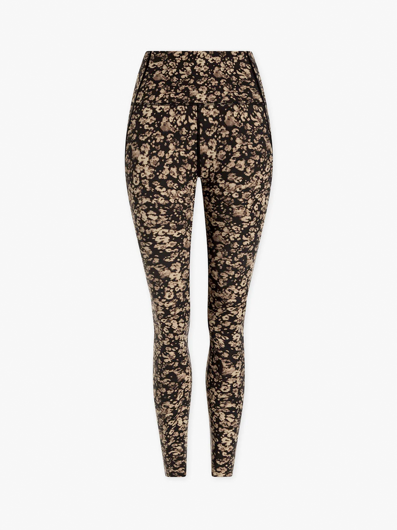 Let's Go Running Legging Sand Speckle Leopard