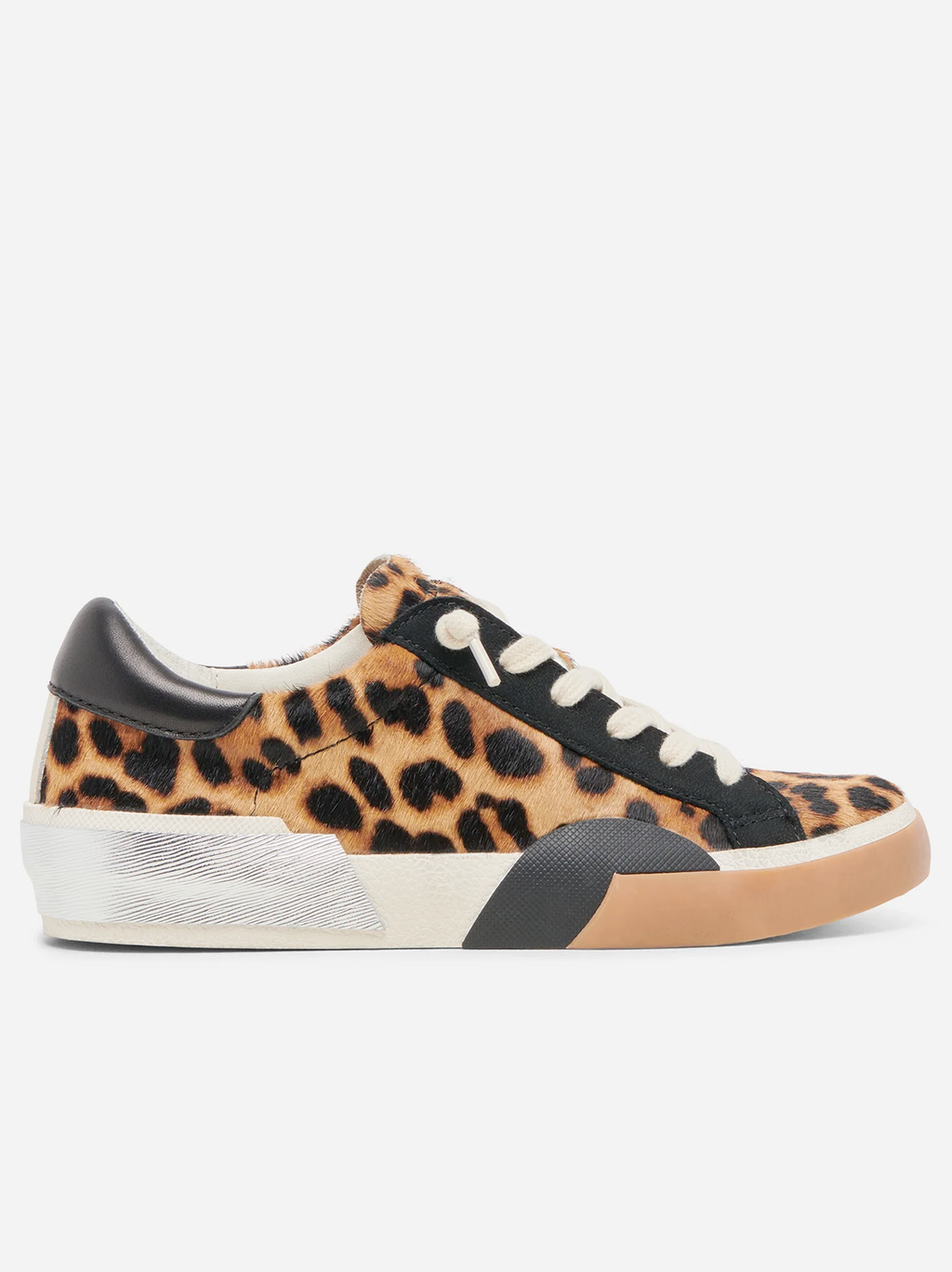 Zina Leopard Calf Hair Sneakers